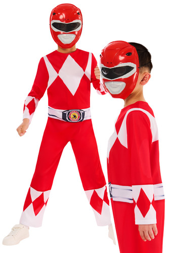 Red power ranger costume - red,