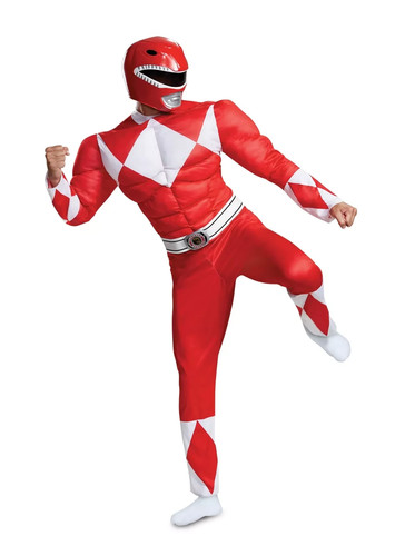 Adult red power rangers muscle - adult,